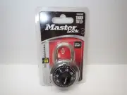 Master Lock Combination Locker Padlock Anti Shim Black Chrome 1500D