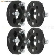 4X black wheel spacers 4x100 12x1.5 studs 1" for Toyota Prius Chevrolet Cobalt (for: Toyota)