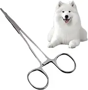 Pet Grooming Scissors - Dog Cats Trimming Scissors - Stainless Steel Pet Scissors, Professional Home Hemostat Locking Forceps for Cats, Dogs, Pets