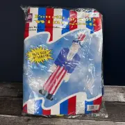VTG 1997 DHC Fourth of July 60" Uncle Sam Windsock Patriotic Yard Decor 4th July