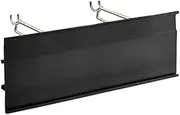 Azar 600624-BLK 6" H x 24" L Black C-Channel (Hooks Sold Separately)