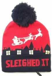 SSLR Adult Ugly Christmas Toboggan/Beanie One Size ~New/w tag~