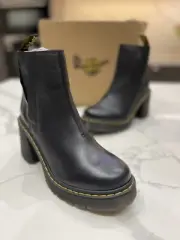 Dr. Martens Womens Boots Spence Casual Elastic Ankle Heel Sendal Leather Uk 7
