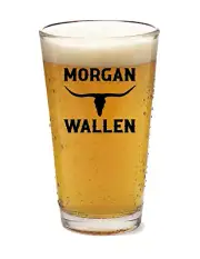 Morgan Wallen - Country - Rock - 16oz Pint BeerGlass Pub Barware Seltzer Tea