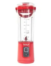 Ninja Blast 18oz Portable Blender with Flat Lid and Blade Cover-Pink Punch-NEW