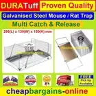 MOUSE TRAP RAT TRAP MULTI CATCH & RELEASE REUSABLE HUMANE RODENT TRAP GALVANISED