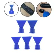 5pcs Accessories Wave Shape Silicon Cone Caulking Spare Part Flat Nozzle//
