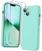 Compatible with iPhone 13 Case, Premium Silicone iPhone 13 6.1inch Sea Blue