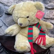 Russ Plus Kringle Bear Plush Christmas Brown Large 20" Sitting Venture New 1996