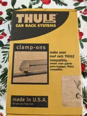Thule Clamp-Ons C-3 Roof Rack Cross Bar Adapters Brackets for Ski Carrier