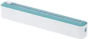 Cling Film Wrap Dispenser with Cutter - Aluminum Tin Foil Dispenser | Space-Saving Cling Food Wrap Foil Storage for Home Kitchen Cabinet Drawer | Reusable Cling Film Slide Cutter