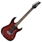 IBANEZ GIO RX70QA TRB ELECTRIC GUITAR - TRANSPARENT RED BURST (GRX70QATRB)