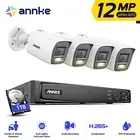 ANNKE 12MP 8CH NVR PoE Security Camera System Spotlight Color Night Vision IP67