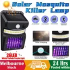 1/2/4 PACK Solar Mosquito Zapper Killer Wall Lamp Bug Zapper Fly Insect Repeller