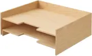 Muji MDF ash wood organize storage tray A4 print paper Postcard 32x24x10.5cm