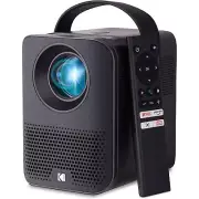 KODAK FLIK HD9 Smart Projector, Black Portable Movie Projector with Android TV