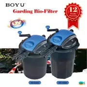 BOYU Aquarium External Canister Bio-Filter Fish Tank Pond UV Light & Media