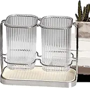 Kitchen Chopstick Holder | Modern Counter Utensil Holder - Clear Cutlery Storage Box, Kitchen Organizer, Household Accessories For Desktop