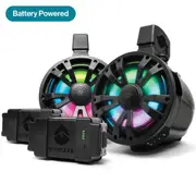 SoundExtreme TBB8 Marine IP66 Battery Powered Amplified Speaker 2pcs Set