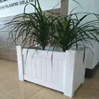 Rectangle Hamptons PVC Planters Planter Box PVC & UV Plant Flower Pot White