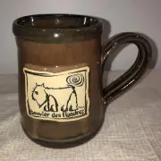 Vintage Deneen Pottery McCartney 98 Art Medallion Bouvier Des Flanders Dog Mug