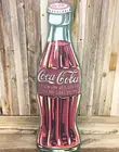 Coca Cola Coke Soda Pop Glass Bottle 36" Embossed Metal Tin Sign Vintage New