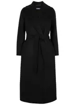 S Max Mara Poldo Wool Coat - Black - 10 10