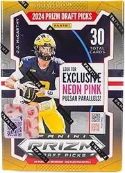 2024 Panini Prizm Draft Picks Football 6-Pack Hobby Blaster Trading Card Box (Exclusive Neon Pink Pulsar Parallels!)