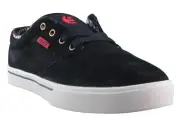 Etnies Mens Black/Tan/Red Suede Leather Jameson 2 Low Top Skateboarding Shoes NW