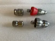 High Pressure Washer Sewer Drain Jetter Nozzle Kit 1/4 5000PSI