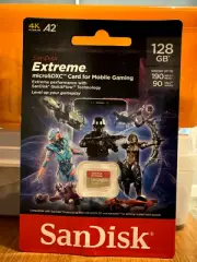128GB Extreme microSDXC UHS-I Memory Card with Adapter