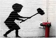 Banksy(B03_0) Famous Oil Paintings Reproduction Giclee Canvas Prints on Canvas Artwork Pictures on Canvas Wall Art for Home Office Decorations(70x100cm_28x39in,Unframed)