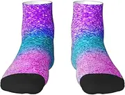 [JBYJBX] Glitter Sequin Spot Print Adult Socks Womens Mens Workout Thermal Cozy All-Season Gift Holiday Articles Use