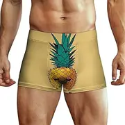 [NQHJT] Men's Underwear Psych Pineapple Quotes Boxer Briefs Soft Breathable Trunks Underwear Low Rise Underwear