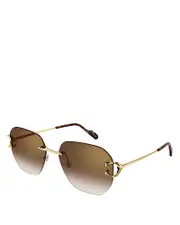 Cartier Signature C Square Sunglasses, 58mm