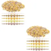 Nail Art Manicure Supplies Resin Nail Pearl Flatback Manicure Decals