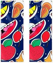 Hand Towels for Bathroom,Gym Towels for Working Out,Sports Towel,Banana Kiss Flower Doodles,2-Pc