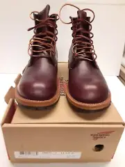 Red Wing Beckman 9011 Black Cherry Featherstone boots RARE leather rawhide laces