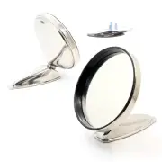 FERRARI 275 GTB 500 SUPERFAST CHROME STAINLESS STEEL DOOR FENDER MIRRORS SET NEW