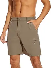 [NATUVENIX] Hiking Shorts Men, Quick-Dry Fishing Shorts for Men Lightweight Stretch Work Shorts Causal Travel