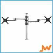 Atdec Dual Display Monitor Arm - Silver