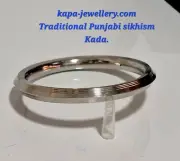 Stainless Steel Kara Smooth Sikh Bangle Singh Kada Kaur Khalsa Bracelet