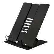 Desk Book Stand Document Holder Heavy Duty Metal Reading Stand with Book Maga...