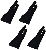 STOBOK Anti-fouling 2 Finger Gloves for Gloves Breathable Nylon Perfect for Sketching Tablet Drawing