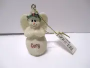 NEW NWT GANZ MINI SNOW ANGEL PERSONALIZED "CORY" CHRISTMAS TREE ORNAMENT #134