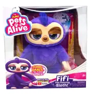 NIB Pets Alive Fifi The Flossing Sloth Dance 3 Songs Purple Zuru 2020
