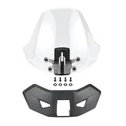 Front Windshield, Adjustable Aerodynamic Sport Front Windshield for Can-Am Ryker 600/900, for Sport & Rally Edition All Models Accessories Replace OEM # 219401023