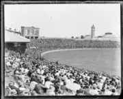 Crowds in the stands at the Sydney Cricket Ground, Sydney, 1920 Old Photo