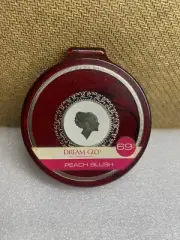 Vintage Andrew Jergens Dream Glo Pressed Powder PEACH BLUSH Compact .75oz