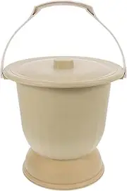 Night Urine Pot with Cover Durable Home Chamber Pot for Elders Pregnant Women Urine Storage Bucket Easy to Clean Bedpan for Bedroom Use